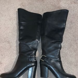 Vince camuto black leather boots